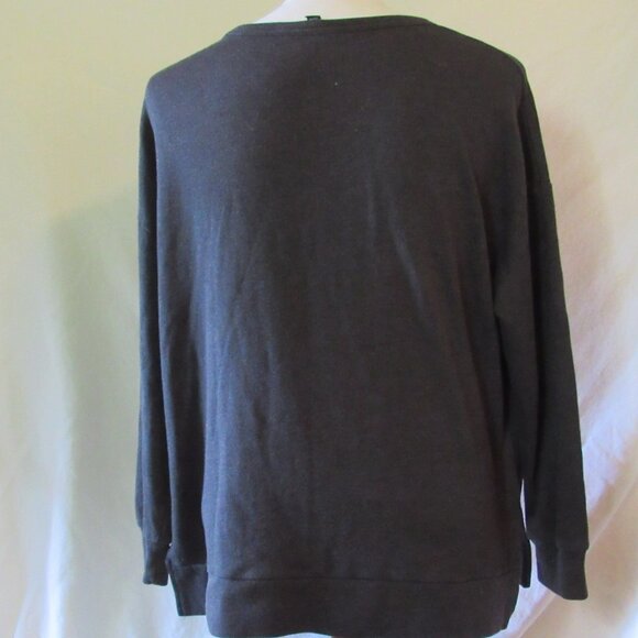 Buffalo David Bitton Dark Gray Sweatshirt Size XL Cotton Blend EUC - Picture 4 of 9